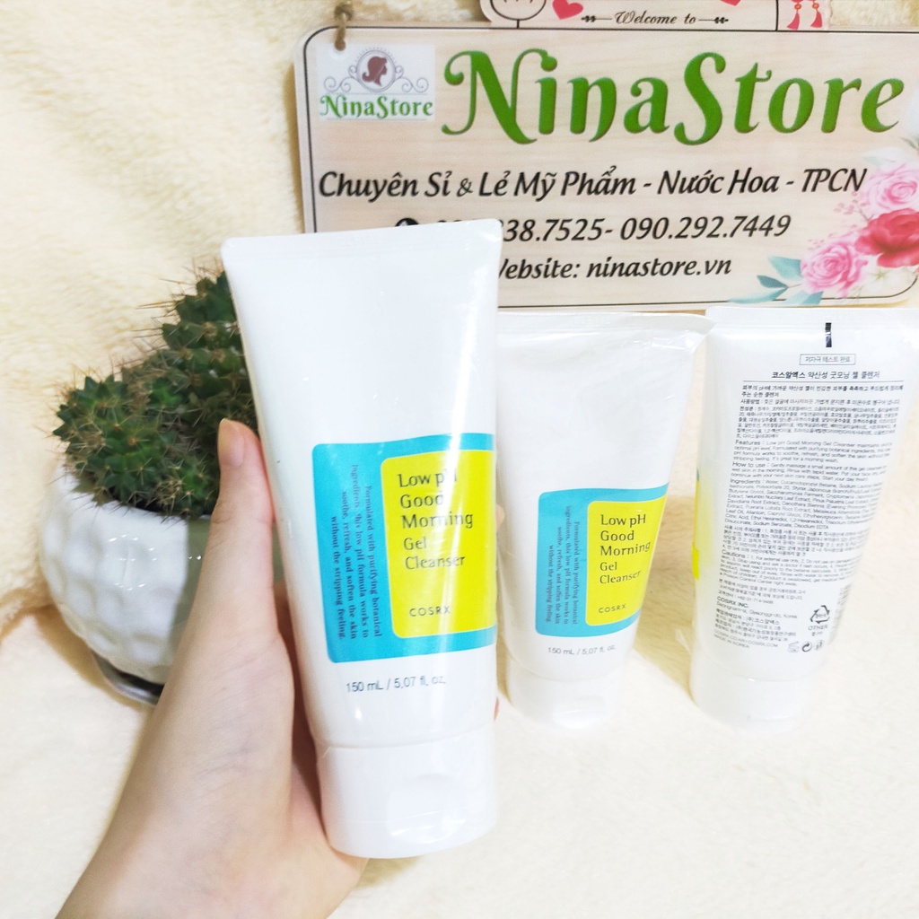 Sữa rửa mặt dạng Gel Cosrx Low pH Good Morning Gel Cleanser- NinaStore | BigBuy360 - bigbuy360.vn