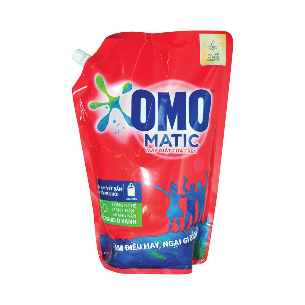 Nước giặt Omo Matic máy giặt cửa trên, túi 2.2KG/2.1L