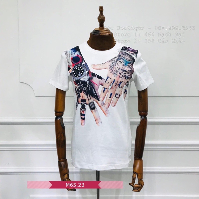 Áo phông nam, áo thể thao nam in 5D bàn tay Hàng có BIGSIZE SV | BigBuy360 - bigbuy360.vn