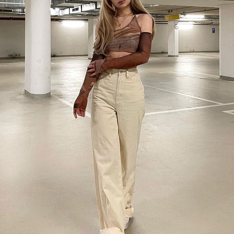 Brroa Áo Croptop Ôm Dáng Không Tay Hở Lưng In Họa Tiết Trừu Tượng Harajuku Gợi Cảm Cho Nữ