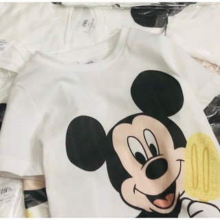 SÉT 2 ÁO PHÔNG CỔ TRÒN MICKEY & HAPPY