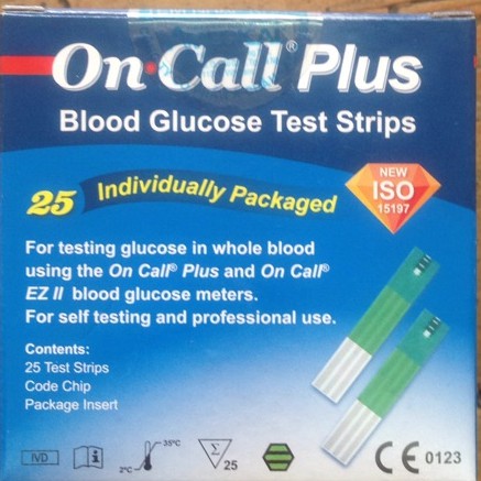 Que thử đường huyết oncall plus dạng lọ