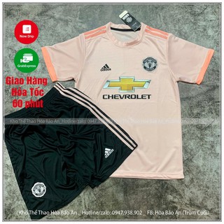 Cao Cấp/ Bộ quần áo đá bóng M.U màu hồng hàng cao cấp Thailand new 2021