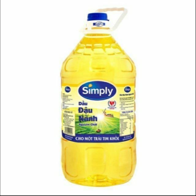 dầu đậu nành simply can 5 lít