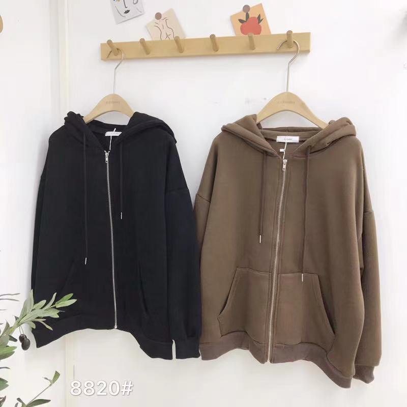 Áo khoác nỉ hoodie trơn LYRA, khoác form roonfngj freesize trẻ trung nhiều màu trơn basic-VXYAK0021 | BigBuy360 - bigbuy360.vn