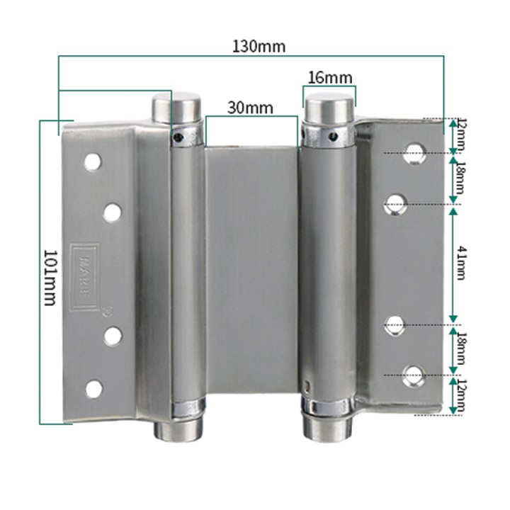 Bản lề tay cửa 2 chiều đơn inox 3inch 4inch và 5inch chính hãng Marie Bảo hành 1 năm