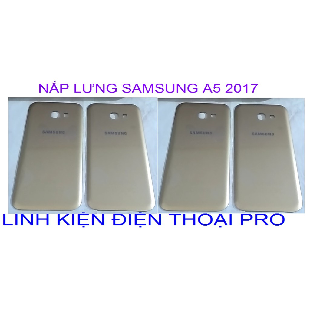 NẮP LƯNG SAMSUNG A5 2017 MÀU VÀNG