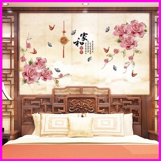 Sezzi lớn-decal dán tường Hình hoa hồng Lớn,Giấy dán tường hoa hồng