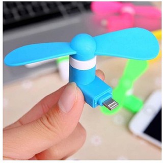 Quạt Mini Usb 2 Cánh Cắm Điện Thoại Android Iphone hót hít giải nhiệt cấp tốc.