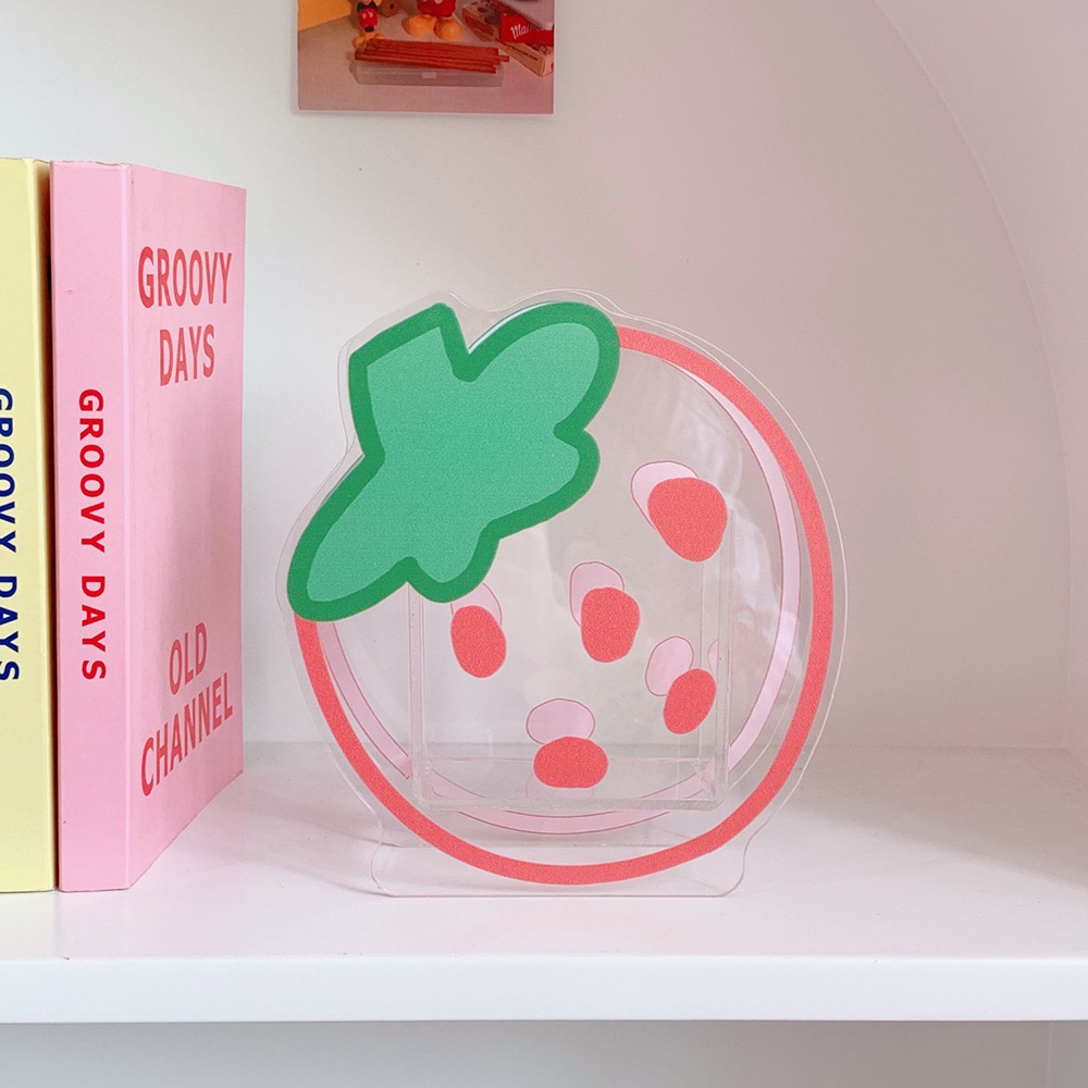 Ống Đựng Bút Bằng Acrylic Mềm Trong Suốt Hình Gấu Thỏ Hoạt Hình Đa Năng Cho Học Sinh