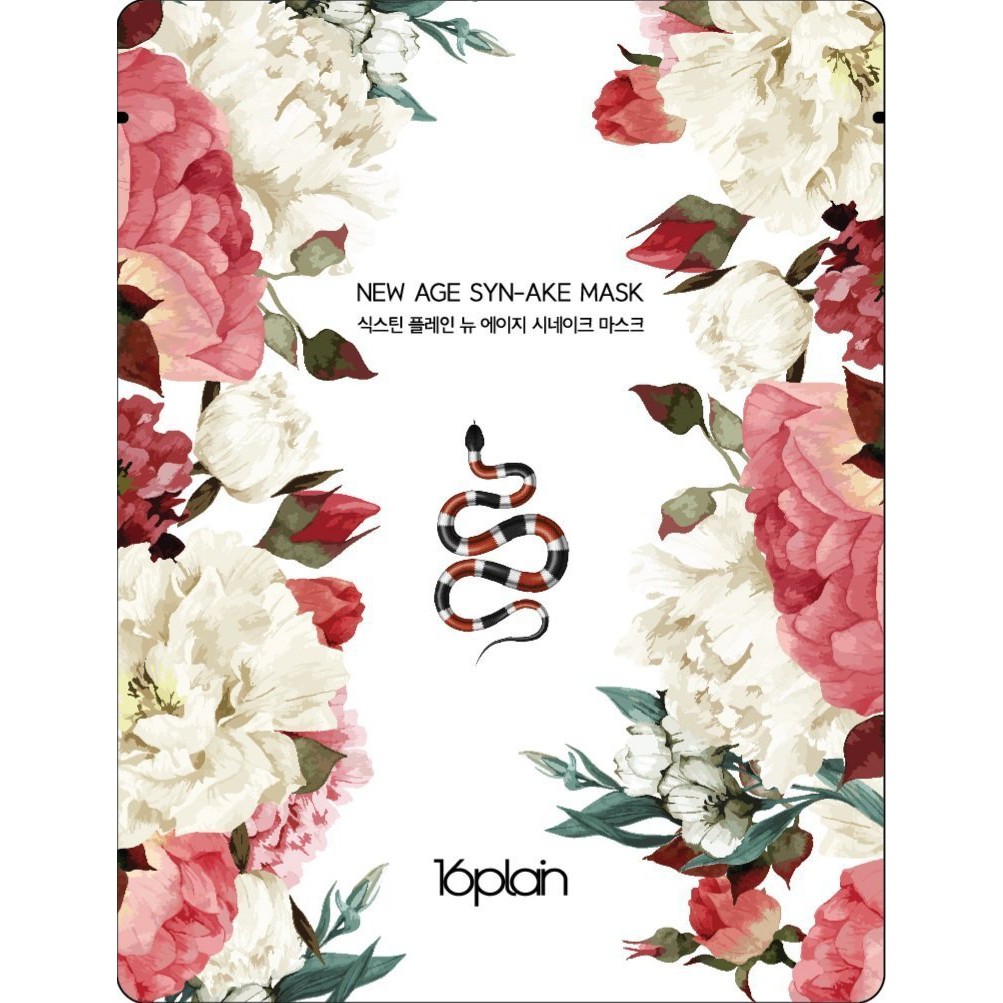 Bộ 30 Miếng Mặt Nạ Dưỡng Trắng, Nâng Cơ, Làm Đầy Rãnh Nhăn 16Plain New Age Syn-Ake Mask (30 x 30ml)
