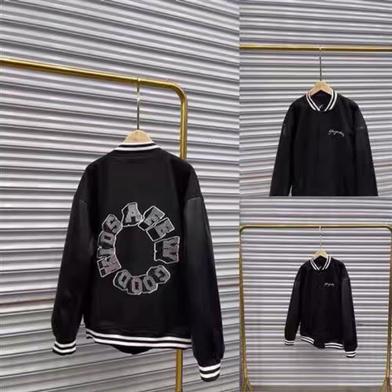 Áo bomber tay da áo khoác bomber