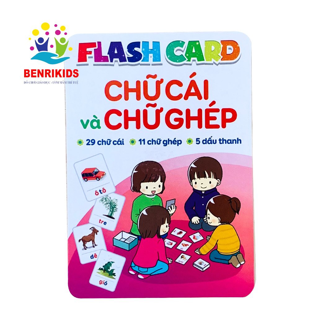 Thẻ Thông Minh Cho Bé Loại To Bộ Thẻ Flashcard Chữ Cái Tiếng Việt Và Chữ Ghép Đồ Chơi Giáo Dục Cho Bé