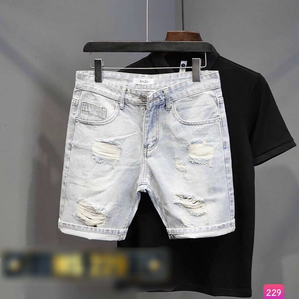 Quần Short Jean,  Đùi Rin Nam Co Giãn 4 chiều M044