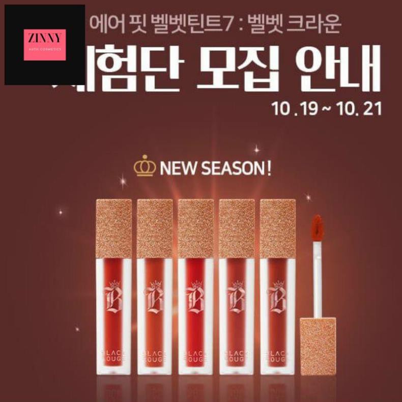 [Mới Ra Mắt 10/2020] 👑VER 7👑 Son Kem Lì Black Rouge Air Fit Velvet Tint Ver 7 Velvet Crown