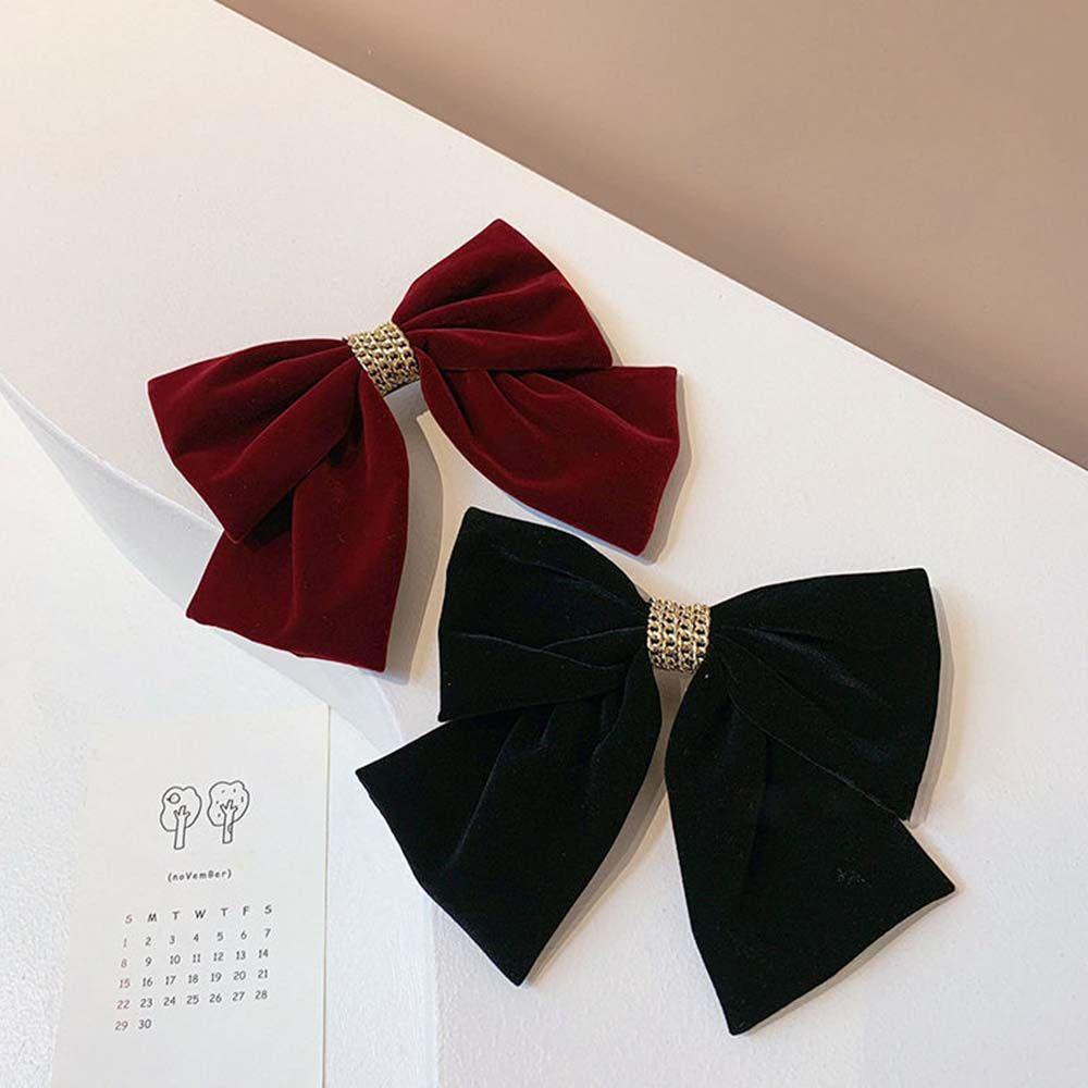 IVORY Kẹp TóC HìNh Nơ Nhung ThờI Trang Cho Nữ