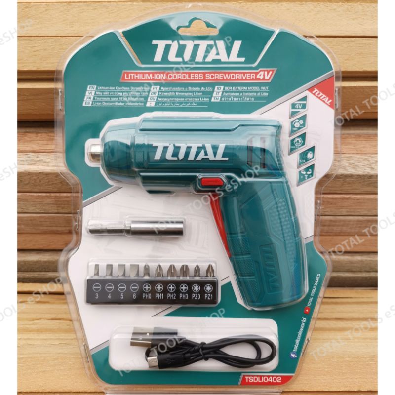 Máy Siết vít dùng pin Lithium 4V total TSDLI0402