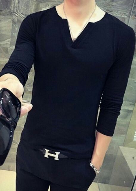 2 MẪU CỔ V THUN TAY DÀI LÊN FROM CỰC ĐẸP NHÉ | BigBuy360 - bigbuy360.vn