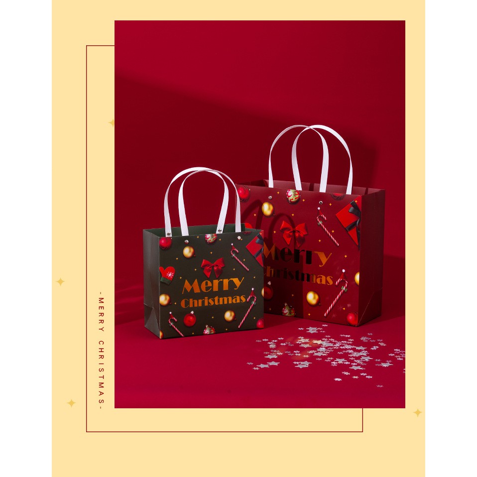Túi quà giấy hoạ tiết giáng sinh lạ mắt cực quai chắc chắn phụ kiện quà tặng king9 | BigBuy360 - bigbuy360.vn