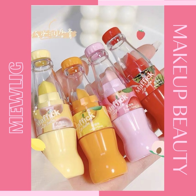 Son nội địa trung dưỡng môi Maffick hình chai nước Cute hàng nội địa trung