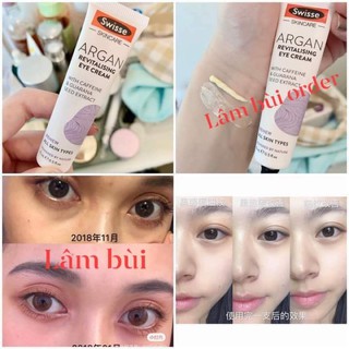 Kem mắt chống lão hóa Swisse Skincare Argan