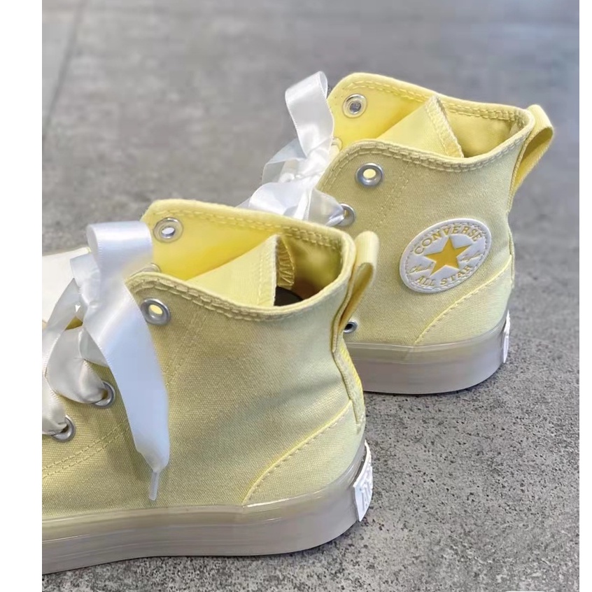 Converse Giày Thể Thao Cổ Cao Chất Liệu Lụa Siêu Nhẹ Thời Trang Unisex-1516