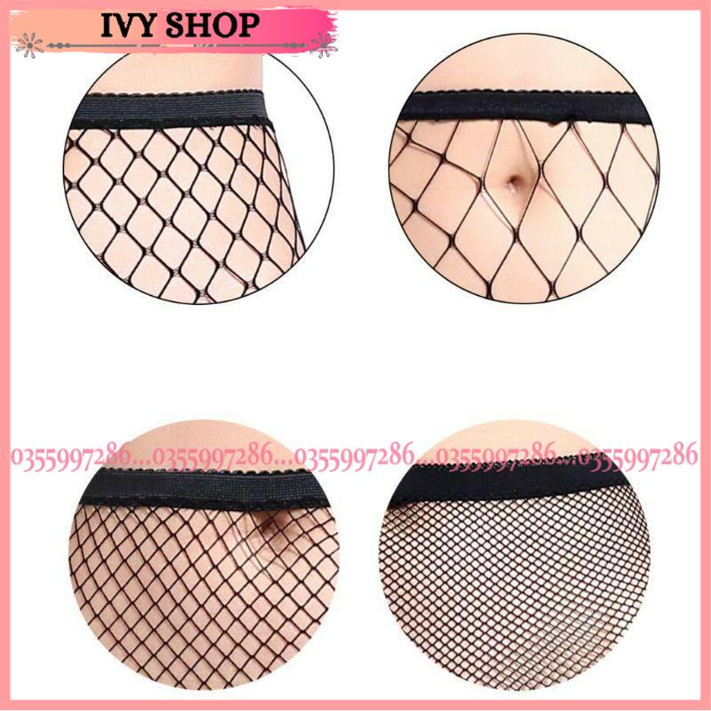 Quần tất lưới đen, trắng, da, hồng đỏ Tổng hợp mẫu Ivyshop