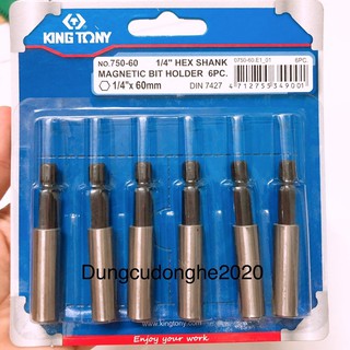 Đầu Nối Lục Giác Sang Bắn Vít 1/4 Kingtony 750-60 (Lẻ)