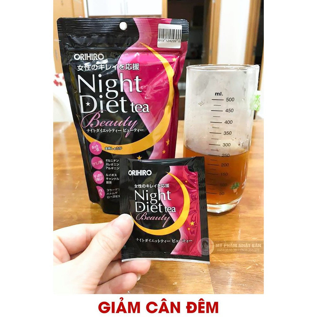 TRÀ GIẢM CÂN BAN ĐÊM ORIHIRO NIGHT DIET TEA