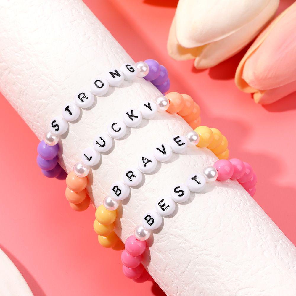 Vòng Tay Hạt Nhựa resin Xinh Xắn Thời Trang Cho Nữ