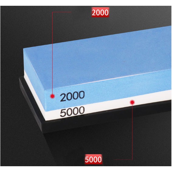Đá mài dao cao cấp hai mặt độ nhám độ mịn lưới 2000 - 5000 mài trắng corundum đá bùn mài sắc