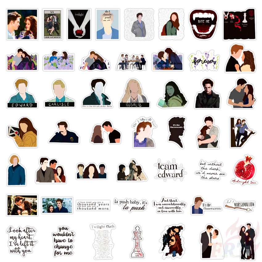 Bộ 100 Cái/Bộ ❉ The Twilight Saga. Hình Dán Robert Pattinson ❉ Miếng Dán Trang Trí Đa Năng Diy Thời Trang