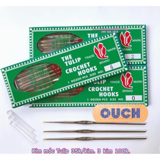Kim móc tulip 1 đầu (móc sợi - chỉ nhỏ)
