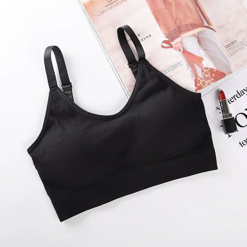 Áo Bralette thể thao. Áo bra trơn phong cách thể thao năng động