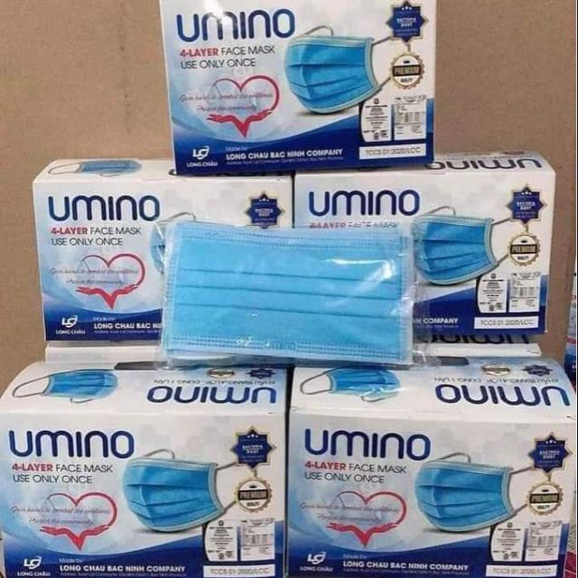 Khẩu trang 4 lớp Umino/Long Hưng/Duy Khánh bảo vệ sức khỏe