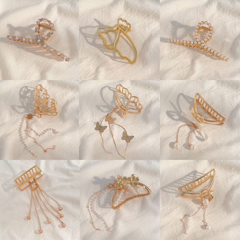 Kẹp Tóc Kim Loại Phong Cách Hàn Quốc Cho Nữ