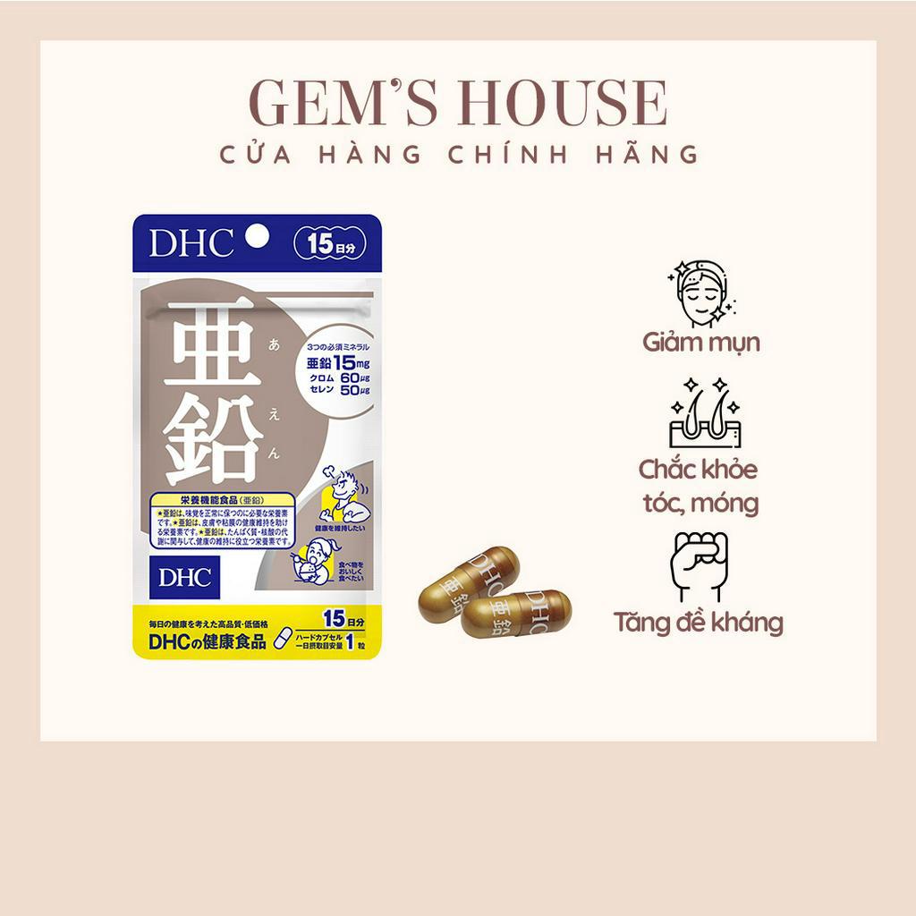VIÊN UỐNG BỔ SUNG KẼM DHC ZINC 60V/GÓI