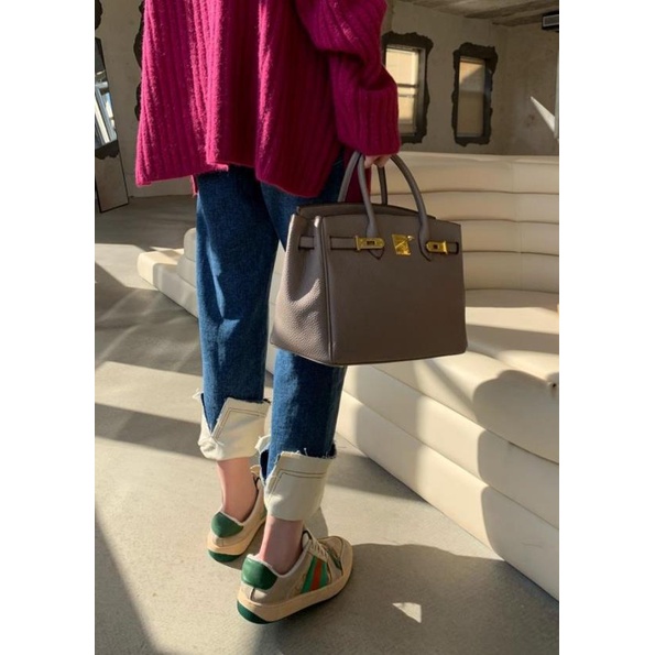 Quần jean ống rộng lưng cao thời trang đơn giản dành cho nữ