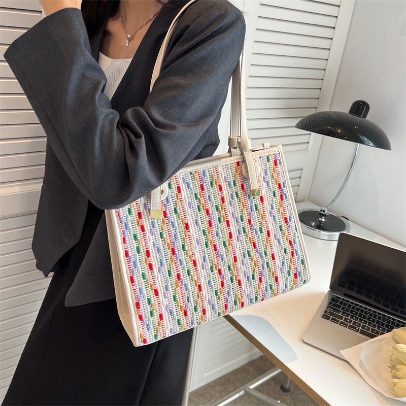JASMIN NOIR Túi Đeo Chéo Nắp Gập Vải Bạt Thời Trang Nữ Đơn Giản