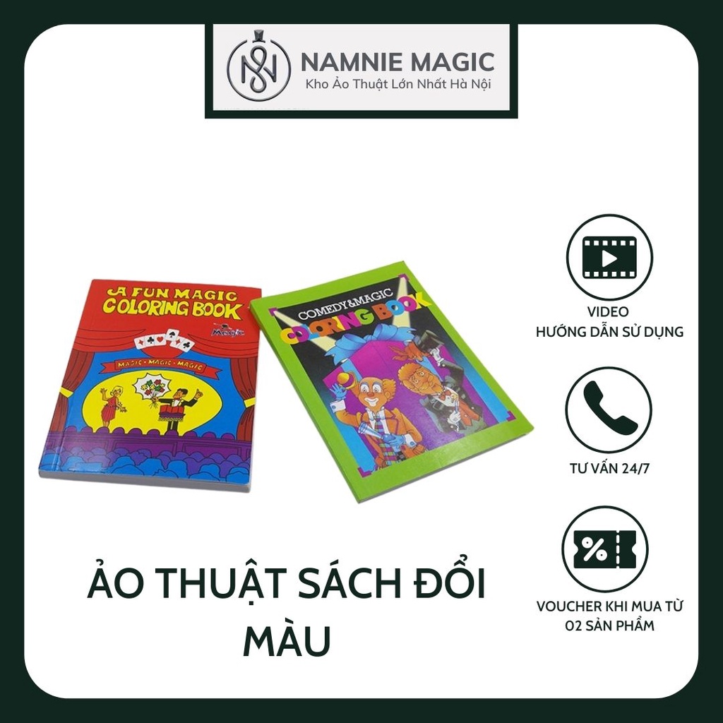 Cuốn Sach Đổi Màu Ảo Thuật Cỡ Nhỏ, Đạo Cụ Sân Khấu, Đồ Chơi Sáng Tạo,Thông Minh, Rèn Luyện Kỹ Năng Cho Bé