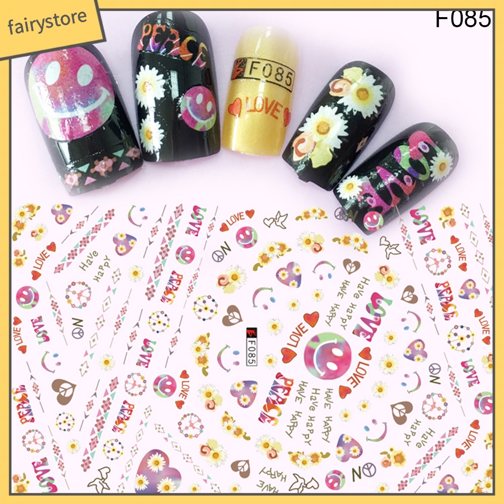 Tờ Miếng dán trang trí móng tay xinh xắn