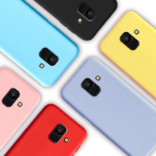 Ốp điện thoại mềm siêu mỏng mặt nhám 9 màu sắc tùy chọn cho Samsung Galaxy A6 Plus A6 Plus A605F A 6 A6Plus 2018