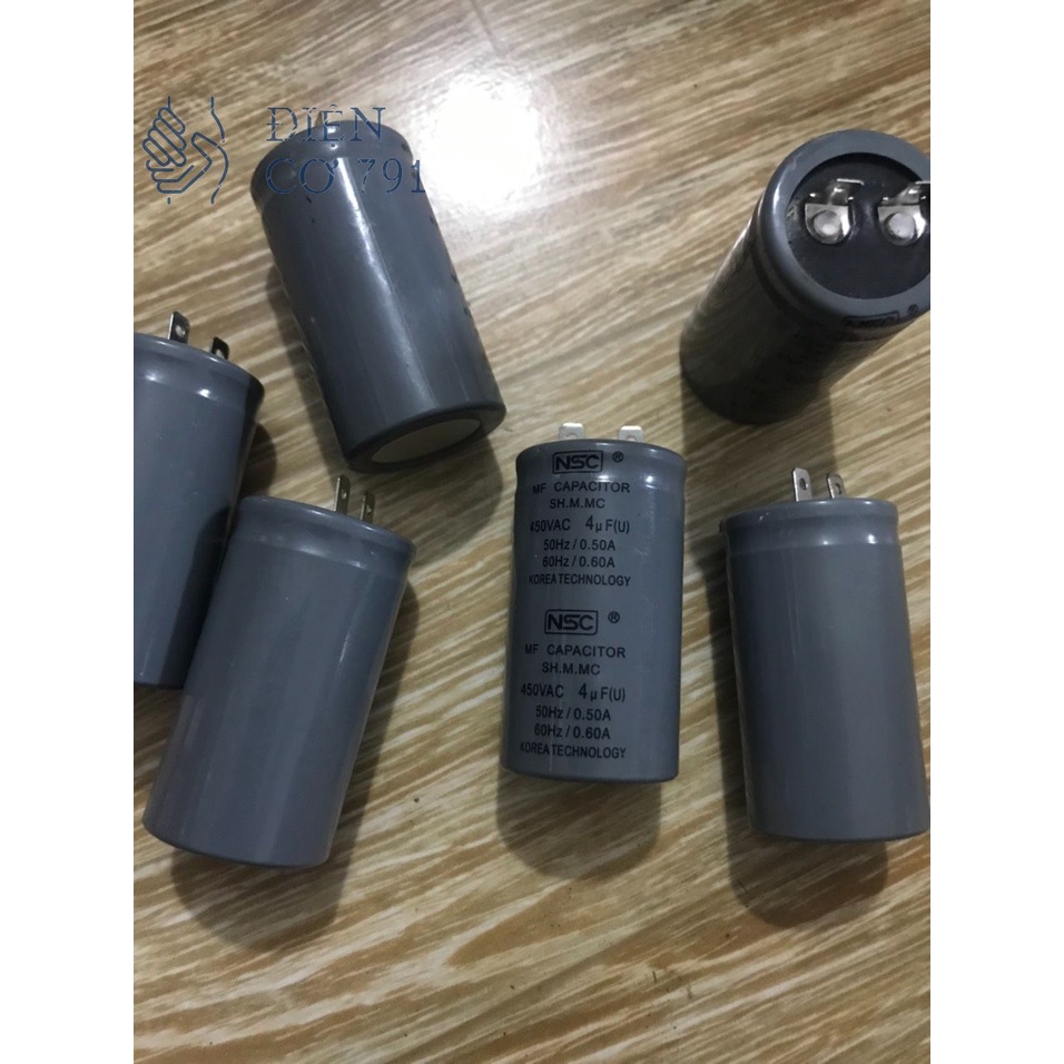 Tụ Chân Cắm NSC Các Loại 2uf , 4uf , 6 uf ,8uf 10uf 15uf Dùng Thay Thế Cho Máy Bơm, Động Cơ, Quạt Công Nghiệp Hàng Tốt..