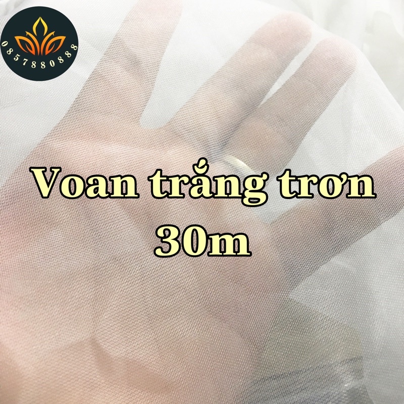 Voan trắng làm rèm