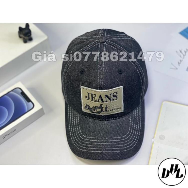 nón kết jean đen mạc vuông thời trang