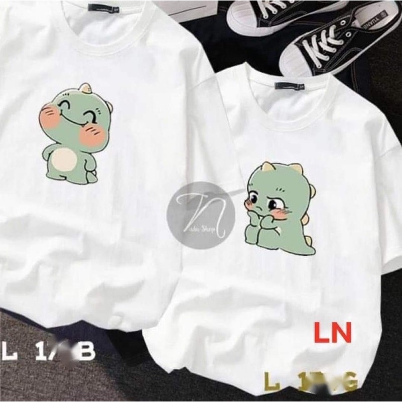 Áo đôi khủng long đủ mẫu hè