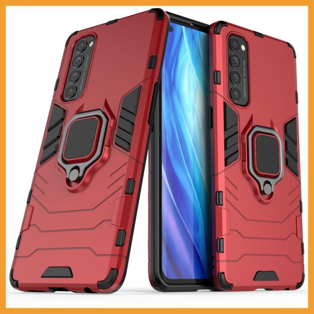 [Freeship] Ốp lưng Oppo Reno 4 pro chống sốc Iron Man gắn giá đỡ iring, chống va đập mạnh