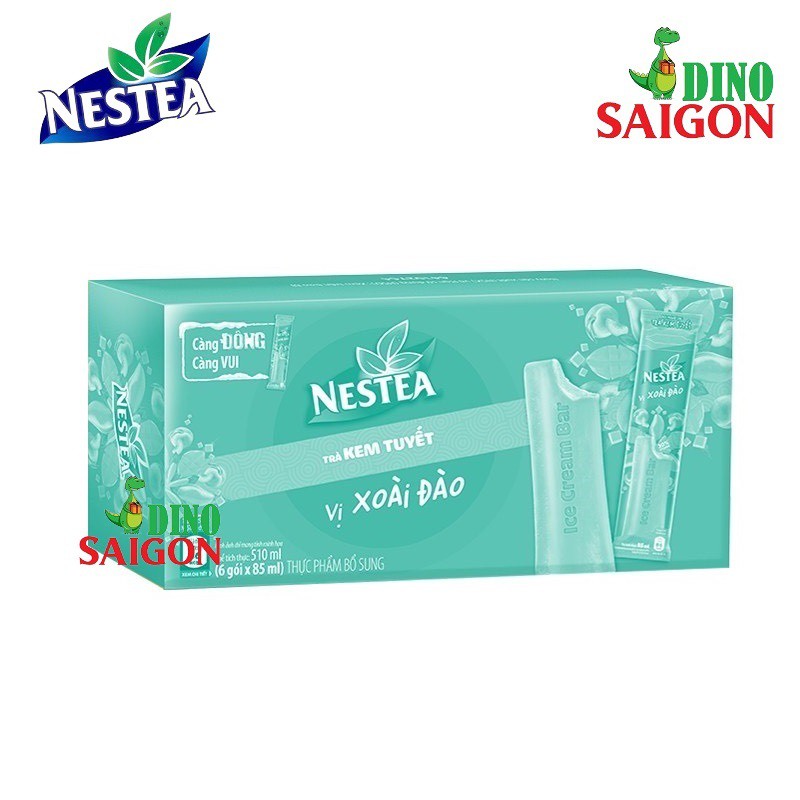 Combo 4 Hộp Trà Kem Tuyết Nestea gồm 2 Vị Xoài Đào, 1 vị Trà Chanh và 1 vị Trà Sữa