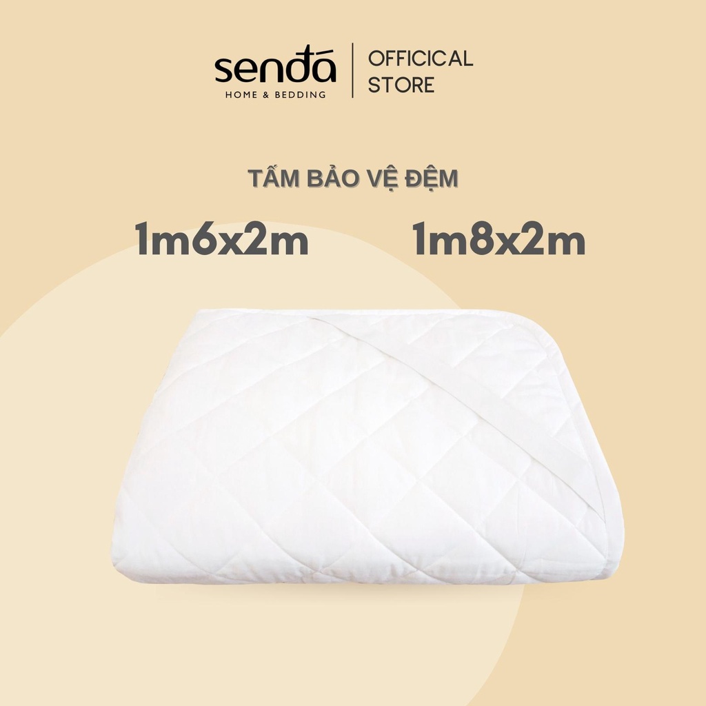 Tấm bảo vệ đệm Sen Đá bông polyester 1,6m x 2m, 1,8m x 2m