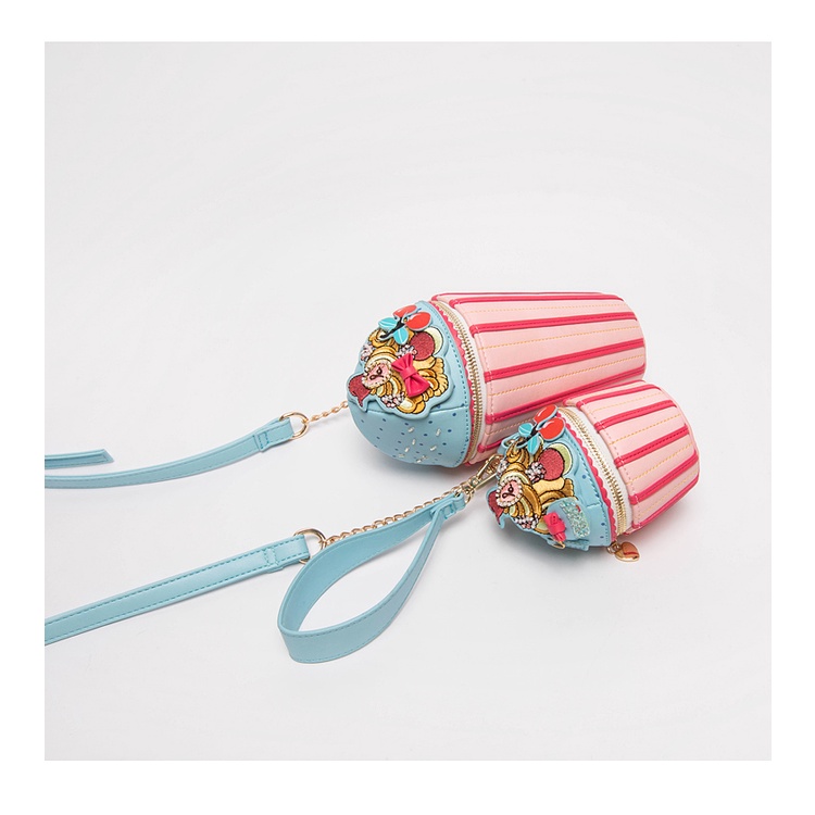 🌸Hàng Order🌸 Túi Xách Muzi&kai Chính Hãng Da Chần Hình Cốc Và Bánh Quai Da Phối Xích Sang Chảnh Nữ Tính 🌸 Quảng Châu